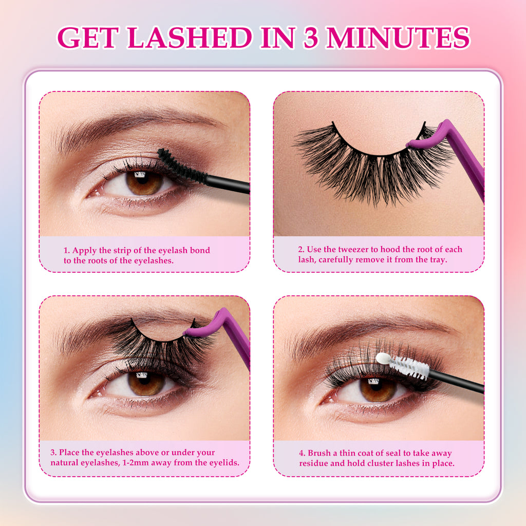 3D Premium Faux Mink False Eyelashes MK-01