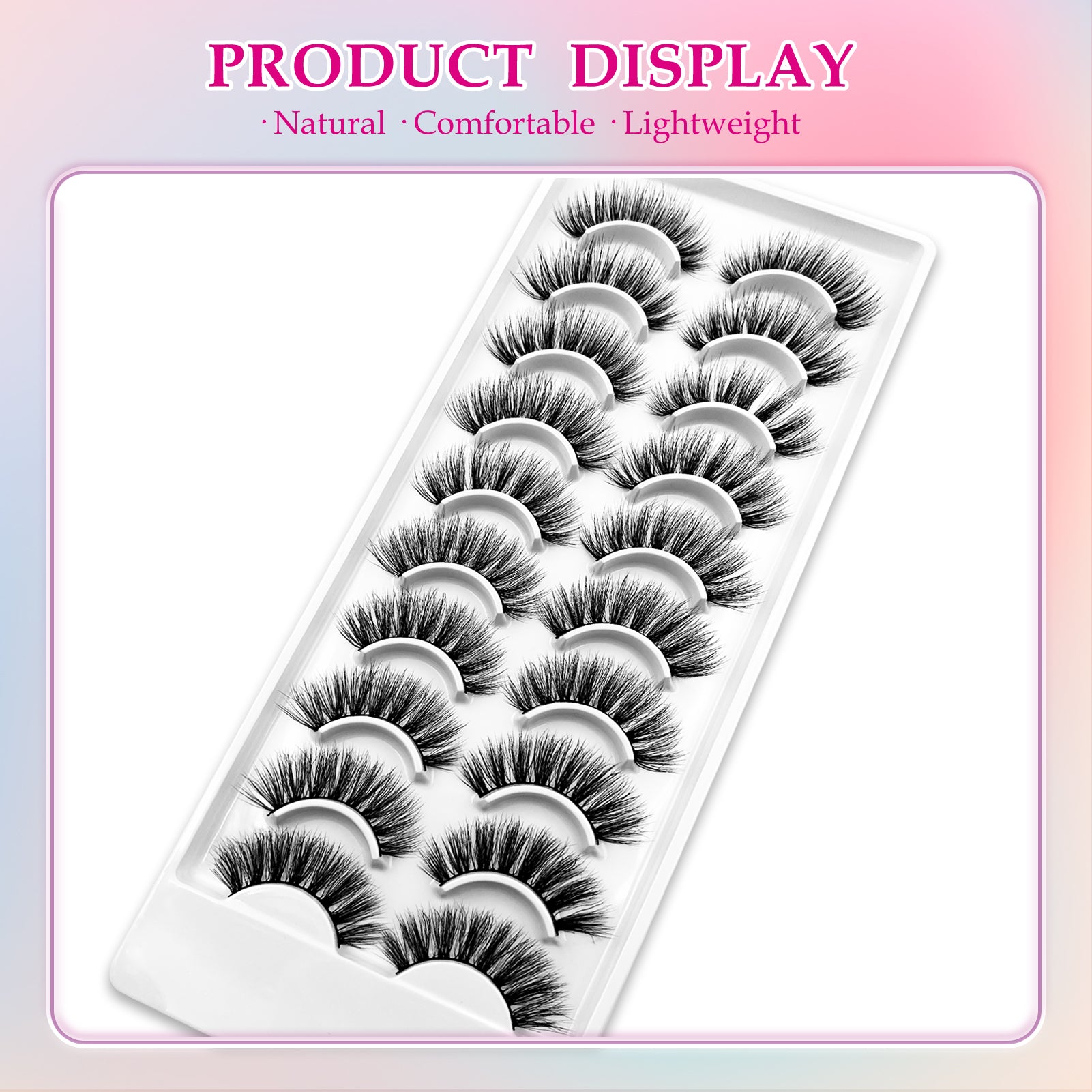 3D Premium Faux Mink False Eyelashes MK-01