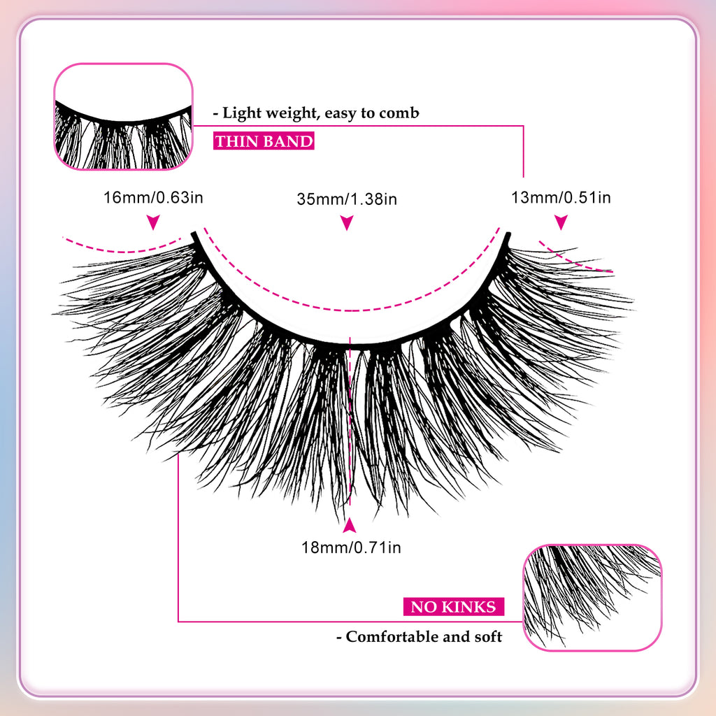 3D Premium Faux Mink False Eyelashes MK-01