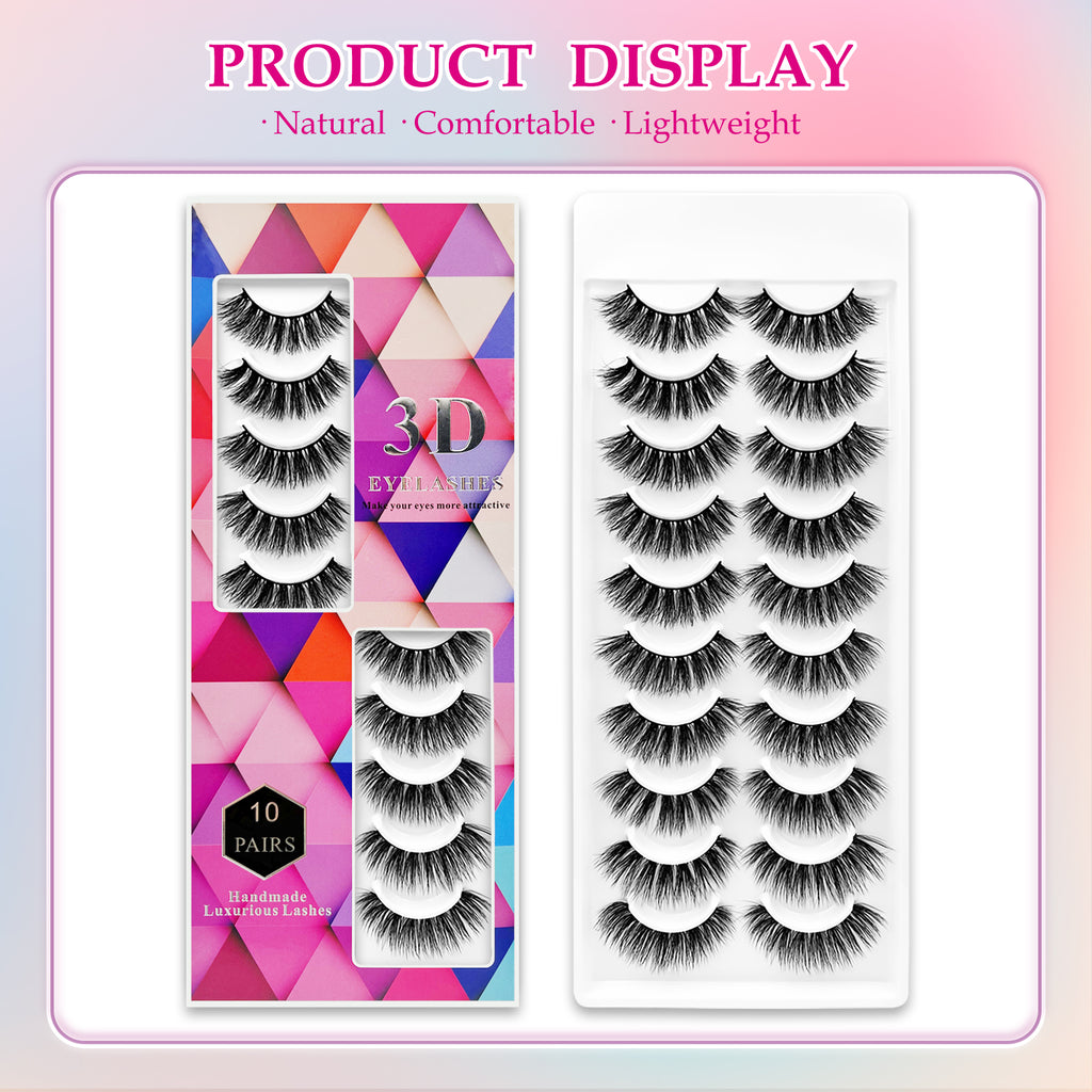 3D Premium Faux Mink False Eyelashes MK-01